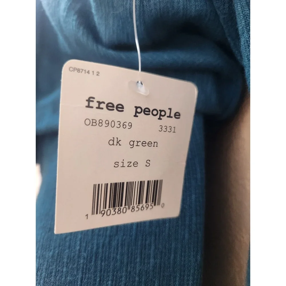 Free People Sundown Cowl Neck Dress S Dark Green Women Cocktail Party Casual